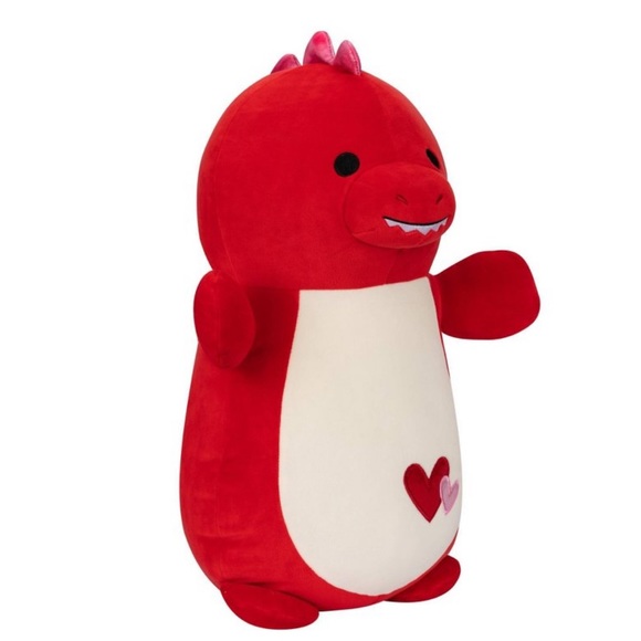 NWT 18” Duster the Red Dinosaur Valentine Hugmees Squishmallow - Picture 3 of 5
